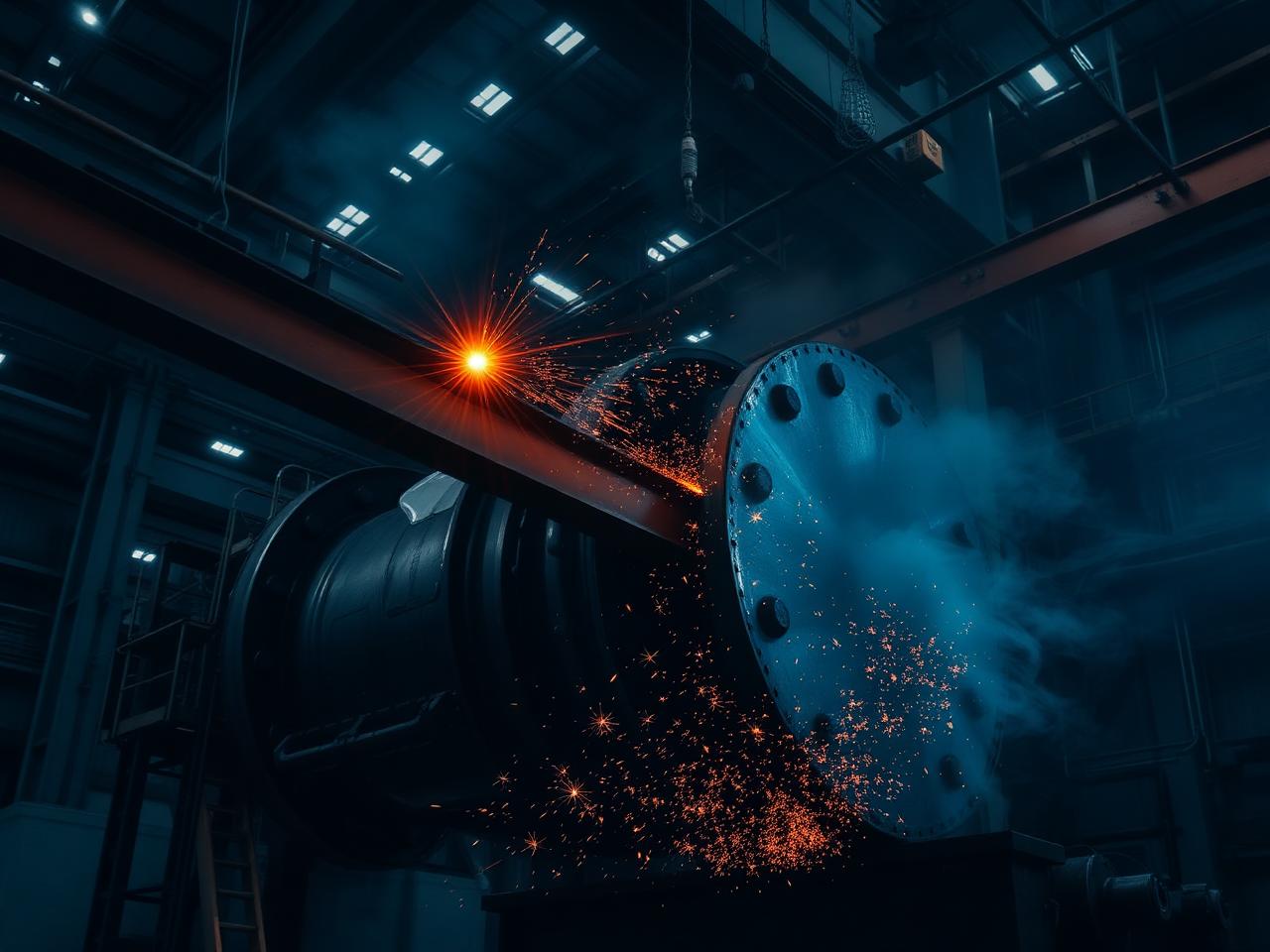 Plural-component protective coating for large fabrications